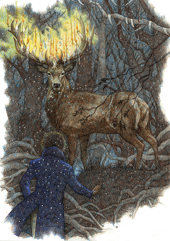 Zachary and the Stag  - Ltd Ed Print