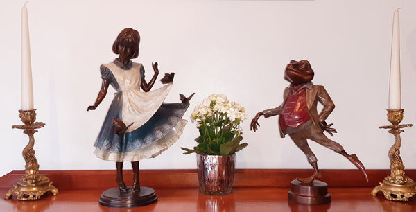 Alice with Butterflies - Limited Edition Sculpture