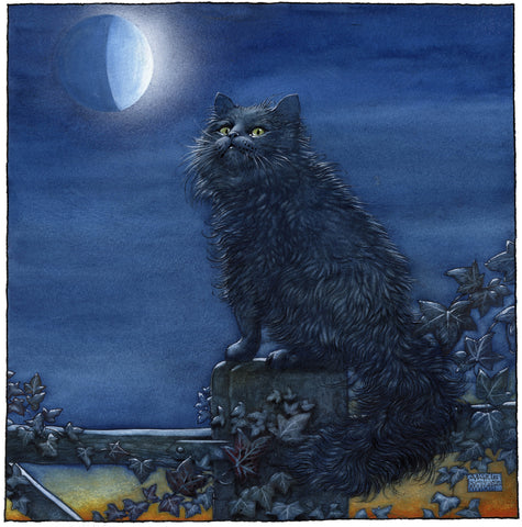 The Cat and the Moon- Limited Edition Print