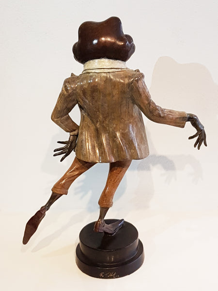 Mister Toad - Large Bronze Sculpture by Rachel Talbot