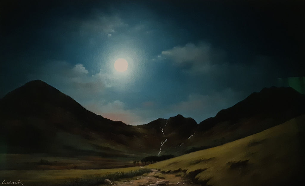 'Pale Moon over Buttermere' by Anne Sudworth