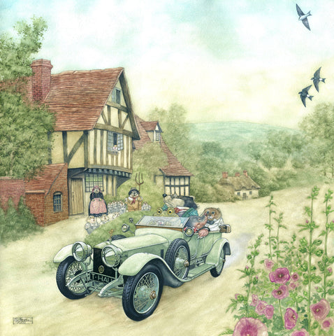 Mister Toad and Friends in a Rolls Royce - The Wind in the Willows