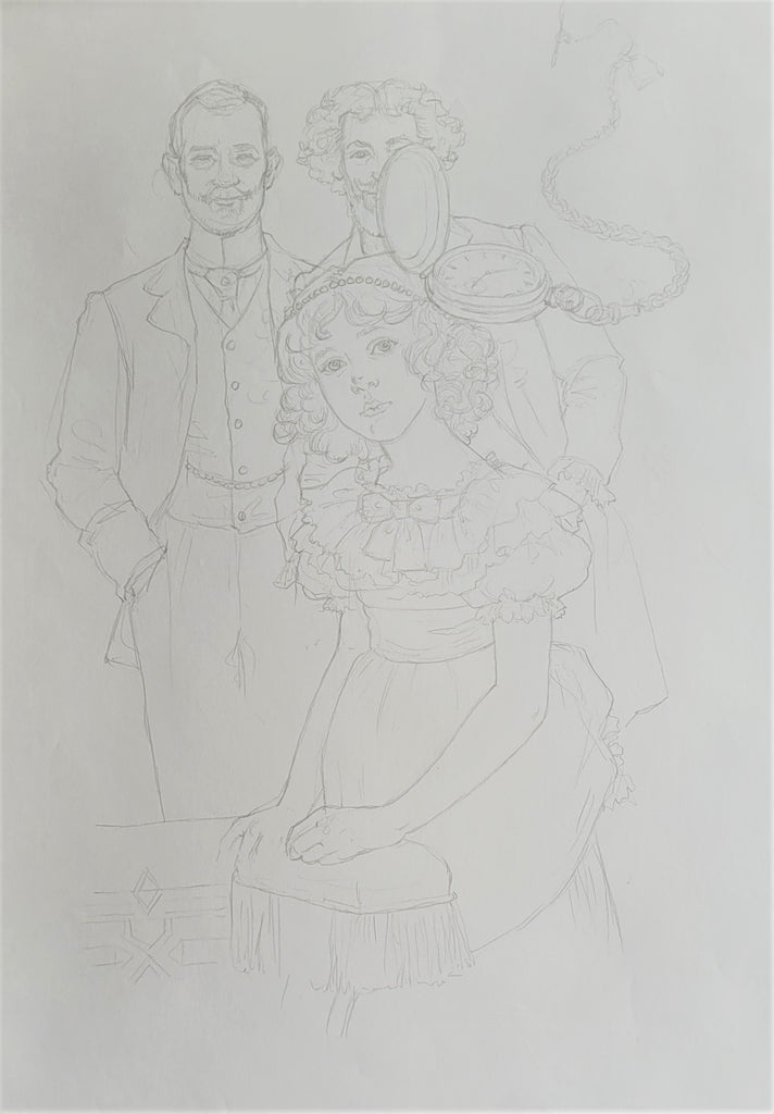 A Gentlemen's Wager - Pencil Sketch by Anne Yvonne Gilbert for The Night Circus