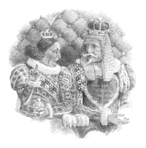 The King and Queen of Hearts - Alice's Adventures in Wonderland