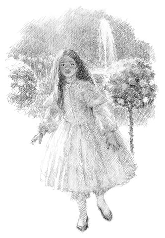 Alice in the Rose garden - Alice's Adventures in Wonderland